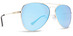 Dot Dash Aerogizmo sunglasses in gold gloss with blue chrome lenses DSMJAER-GLC