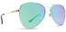 Dot Dash Aerogizmo sunglasses in silver gloss with green lenses DSMJAER-SSG